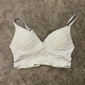 Pink wireless pushup bra